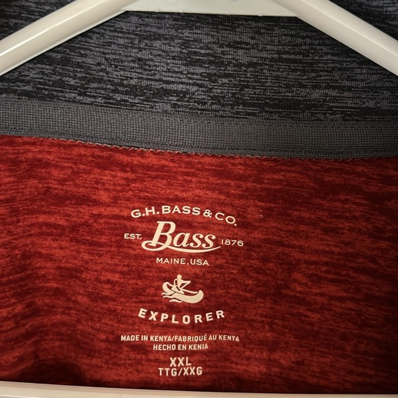 Men’s Deep Orange Bass Explorer Lightweight Pullover XXL - Picture 2 of 4